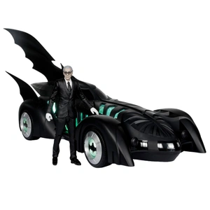 Набор Фигурок McFarlane Toys Batman Forever DC Multiverse Gold Label Alfred Pennyworth & Batmobile
