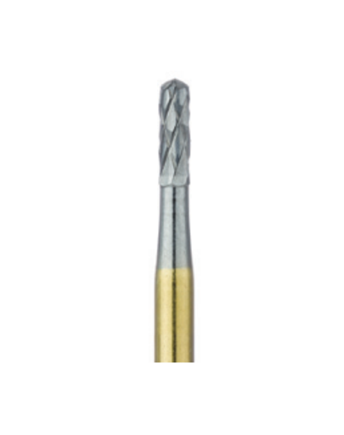 Бор ТВС CX21GR 012 FG, золотистый, 1 шт. Форма: цилиндр с круглым концом, JOTA, Швейцария