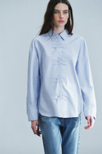 РУБАШКА OXFORD С АЛЖИРКАМИ ZW COLLECTION — ZARA