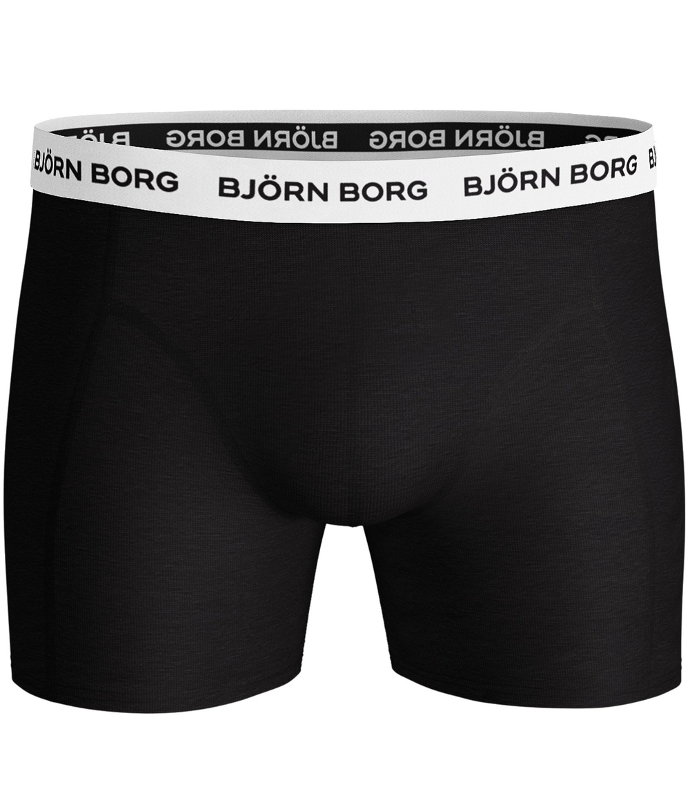 Мужские спортивные боксеры Björn Borg Shorts Solid 5P - blacker