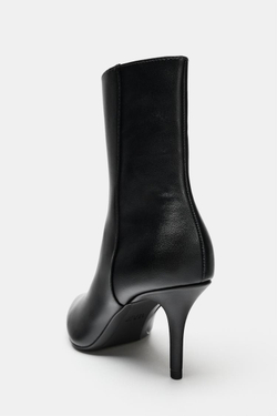 ZARA БОТИЛЬОНЫ НА ТОНКОМ КАБЛУКЕ, ЧЕРНЫЙ