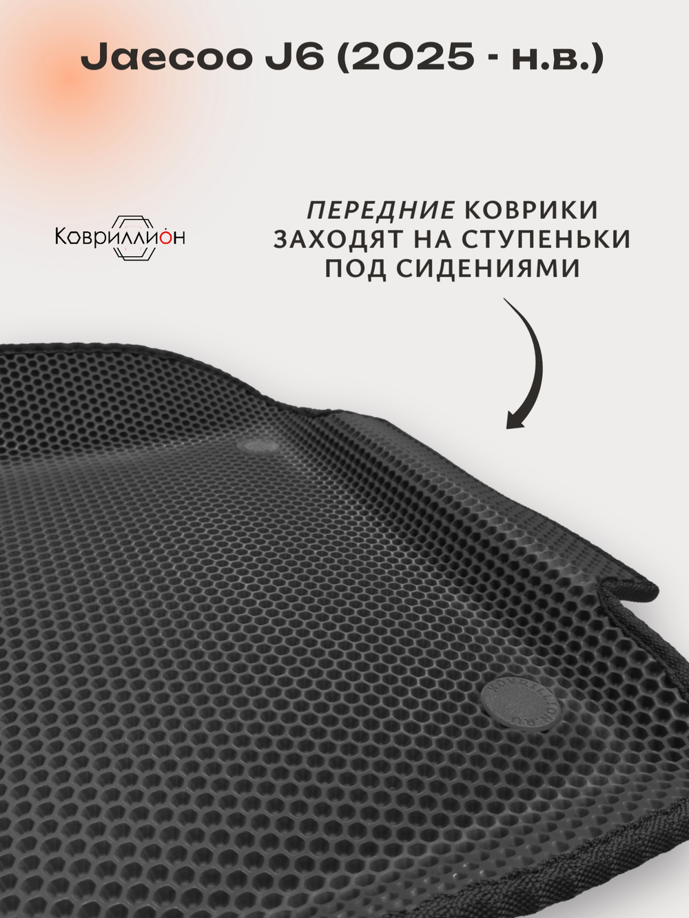 Автомобильные коврики ЭВА с бортами для Jaecoo J6 (25-н.в.)