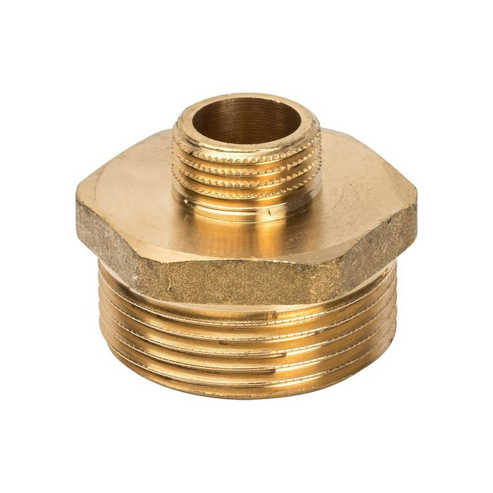 Ниппель редукционный STOUT SFT 0003 - 1"1/4 x 1/2" (для стальных труб, латунь без покрытия)