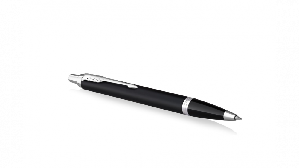 Шариковая ручка Parker IM Mat Black CT лак матовый, стержень: M, цвет чернил: blue, в подарочной упаковке.