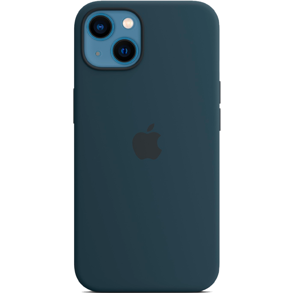 Силиконовый чехол с поддержкой MagSafe Apple Silicone Case для iPhone 13, Abyss Blue (Синий омут)