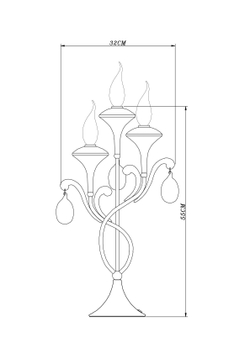 Настольная лампа Arte Lamp Montmartre A3239LT-3WH