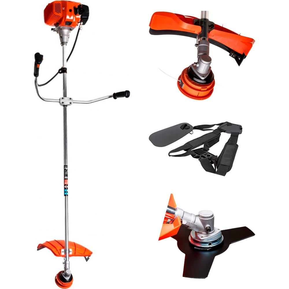 Бензиновый триммер 2,1 л.с., леска/нож, Gigant CG-KW02-520