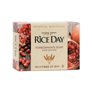 Мыло туалетное с маслом рисовых отрубей и гранатом LION Rice Day Soap 90 гр