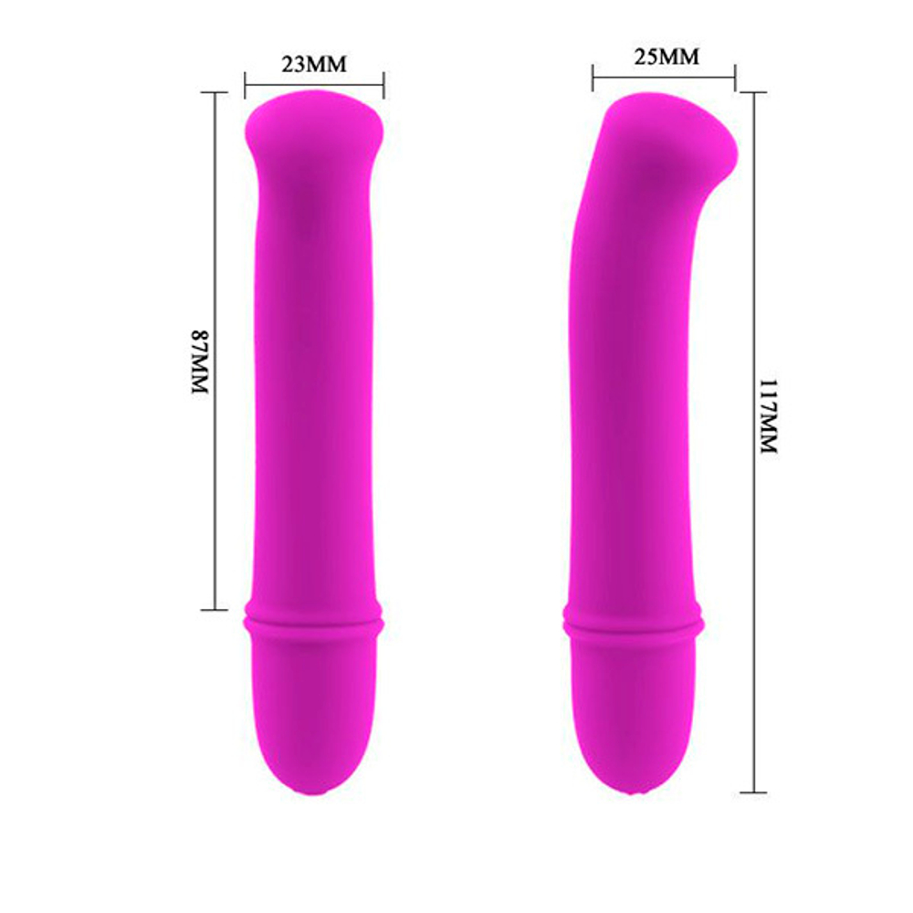 Фиолетовый вибратор 11,7см Pretty Love Antony BI-014193