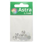 Хрустальные стразы пришивные круглые 8мм, 10 штук Astra&Craft (CY001 прозрачный), 4AR177/178/185