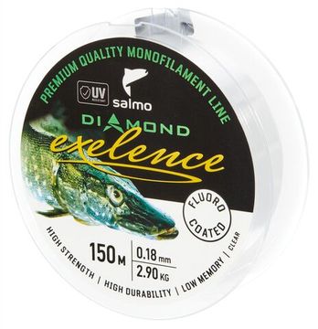 Леска монофильная Salmo Diamond EXELENCE FLUORO COATED Clear 150/018