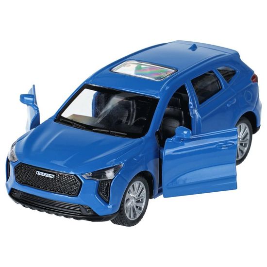 Машина металл haval jolion 10,5 см, двери, инерц. синий, кор. Технопарк