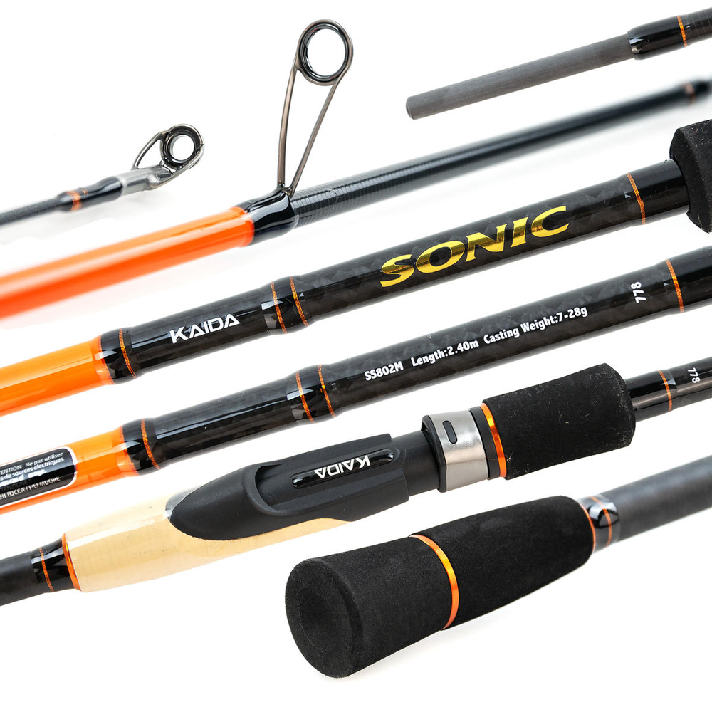 Спиннинг штекерный Kaida SONIC C.W. 778 (2.4м, 7-28гр)