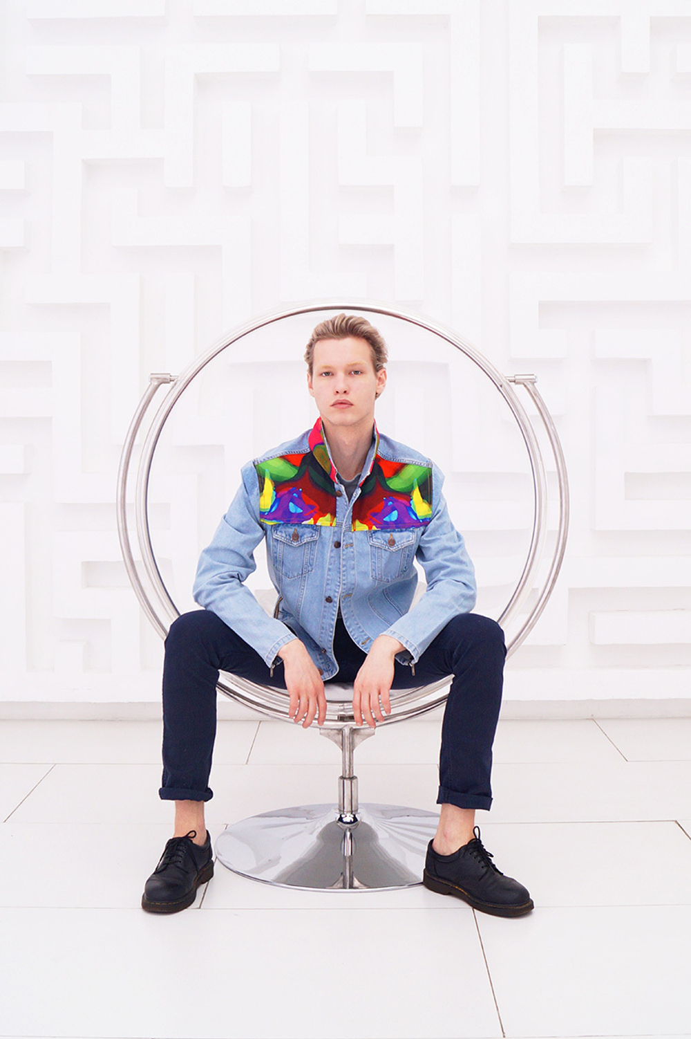 LIGVIANNI Джинсовая куртка Denim Jacket Eagle