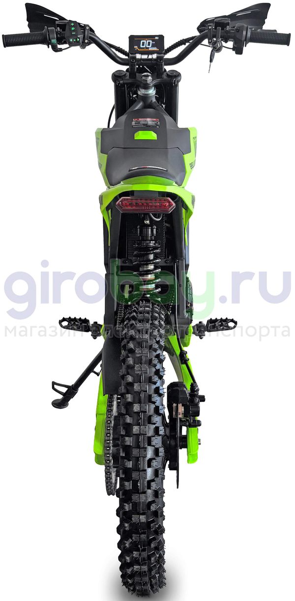 Электромотоцикл Эндуро WHITE SIBERIA BELLLUGA 02 6000W (72V/27Ah) - Зелёный фото №3