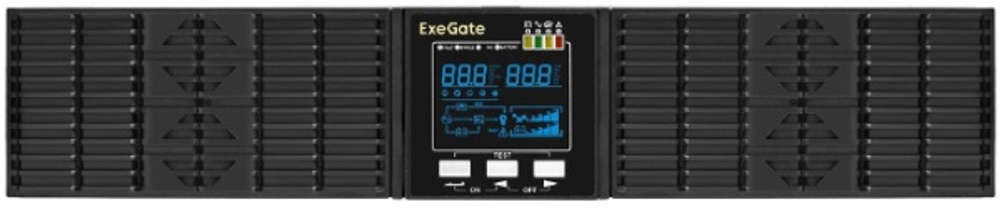 Источник бесперебойного питания Exegate PowerExpert ULS-575-6kVA.LCD.AVR.T.USB.RS232.SNMP.2U