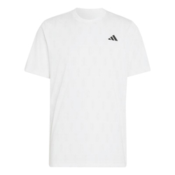 Мужская теннисная футболка Adidas Club Climacool Graphic - white/dash grey