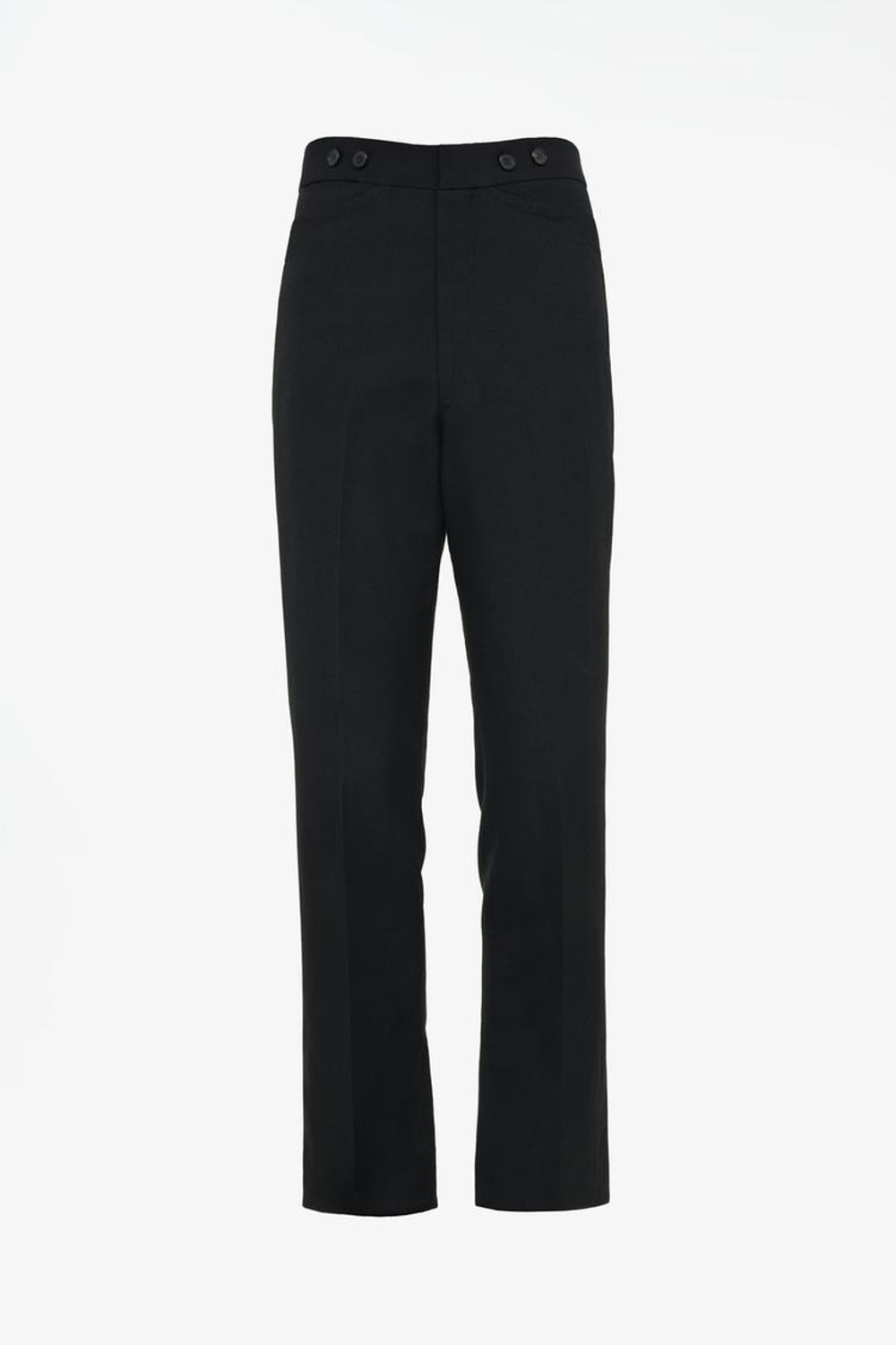 ZARA X JOHN GALLIANO БРЮКИ С ПРЯЖКОЙ ИЗ 100% ШЕРСТИ, ЧЕРНЫЙ