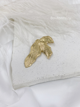 Брошь золото лепесток