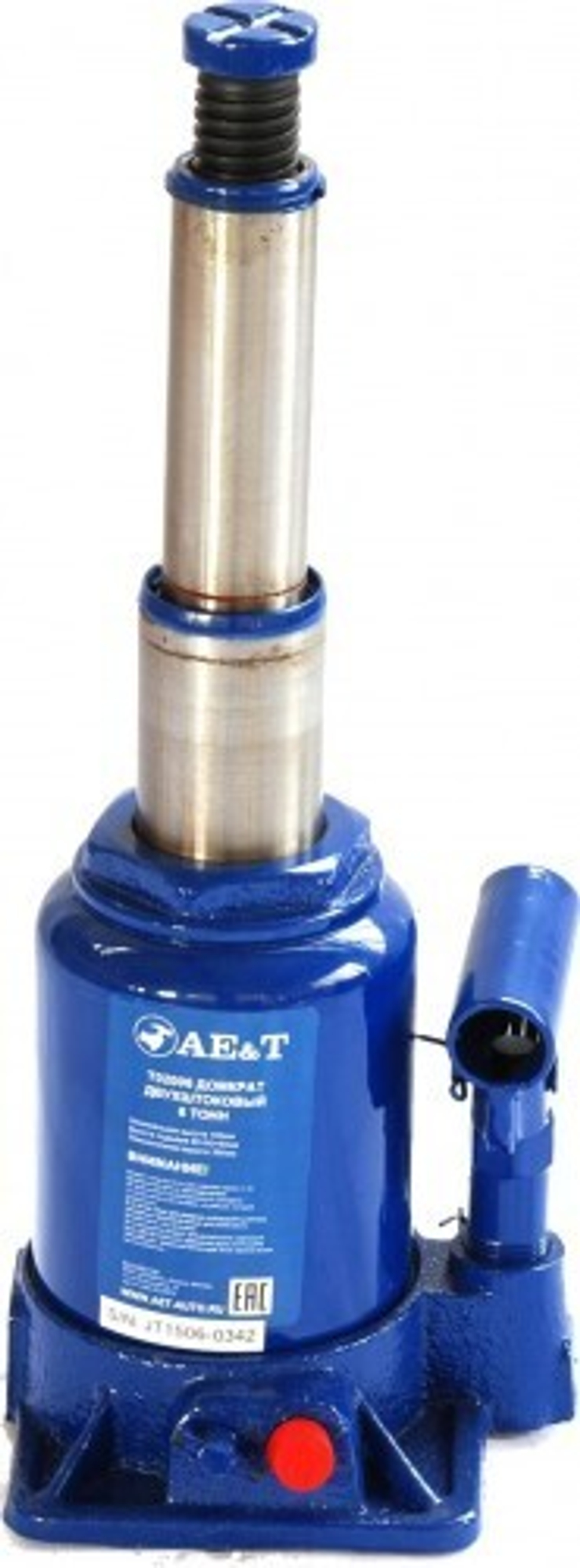 Домкрат AE&T Т02006 6т бутылочный двухштоковый