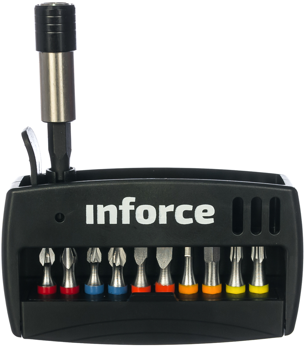 Набор бит с держателем 11 предметов Inforce 11-01-285