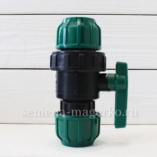Кран шаровый ПНД муфта-муфта  40 х40