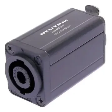 Neutrik NA4MP-F адаптер-переходник, 3-контактный XLR Female «мама» -> 4-контактный Speakon «папа» NL