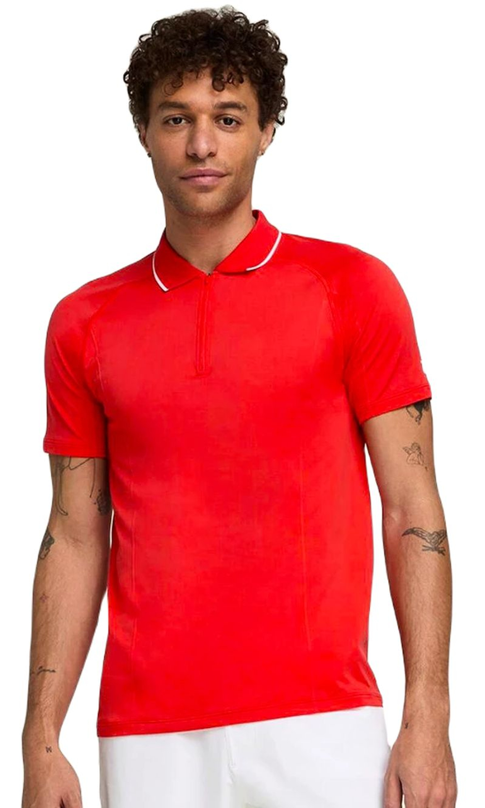 Мужское теннисное поло Wilson Team Seamless 2.0 - infrared