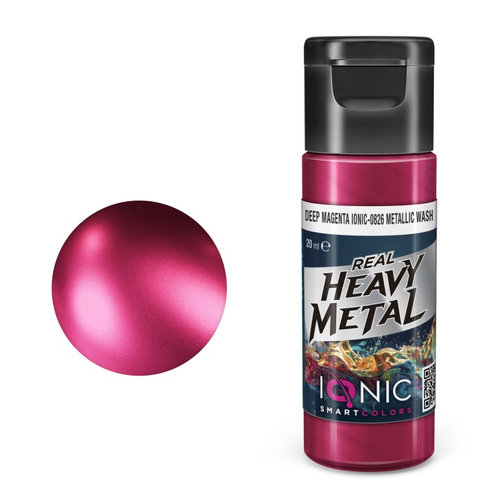 Проливка Real Heavy Metal Deep Magenta Metallic Wash - IONIC Smart Colors, 20 мл