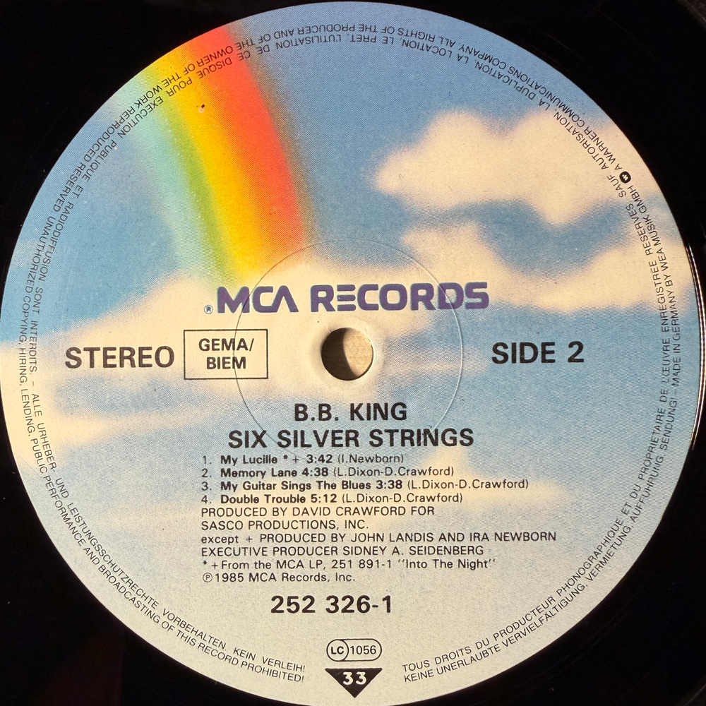 B.B. King - Six Silver Strings (Германия 1985г.)