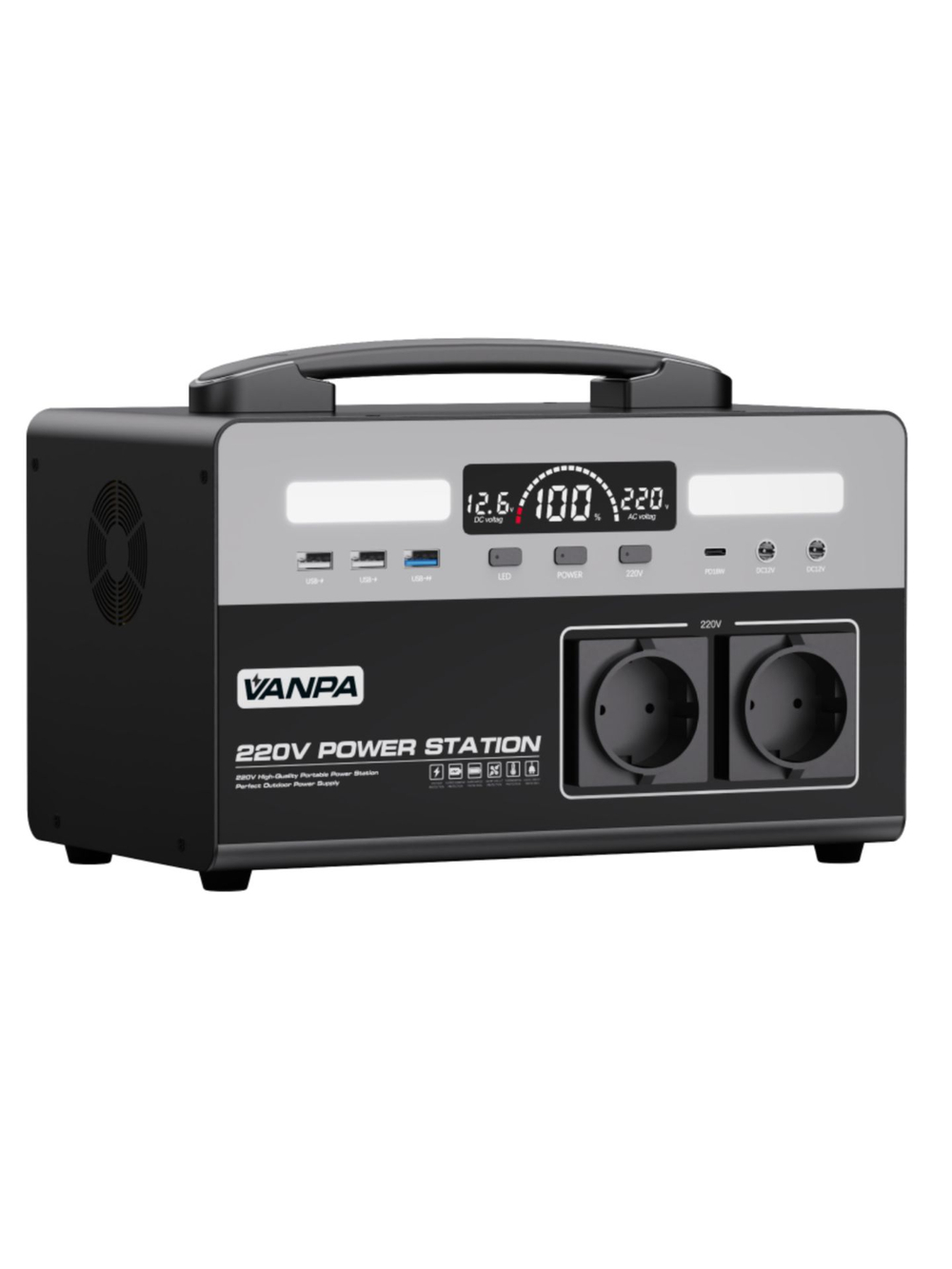 Электростанция портативная 220В 120000mAh 240Wh 400W VANPA