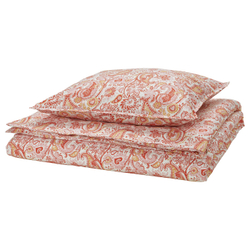 IKEA RODGERSIA  (ИКЕА РОДГЕРСИА)  -  Пододеяльник и наволочка - розовый/белый 150x200/50x60 см