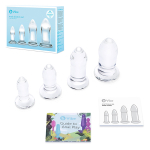 Набор стеклянных плагов 8, 10, 11, 12см b-Vibe Anal Dilators Set BV-037