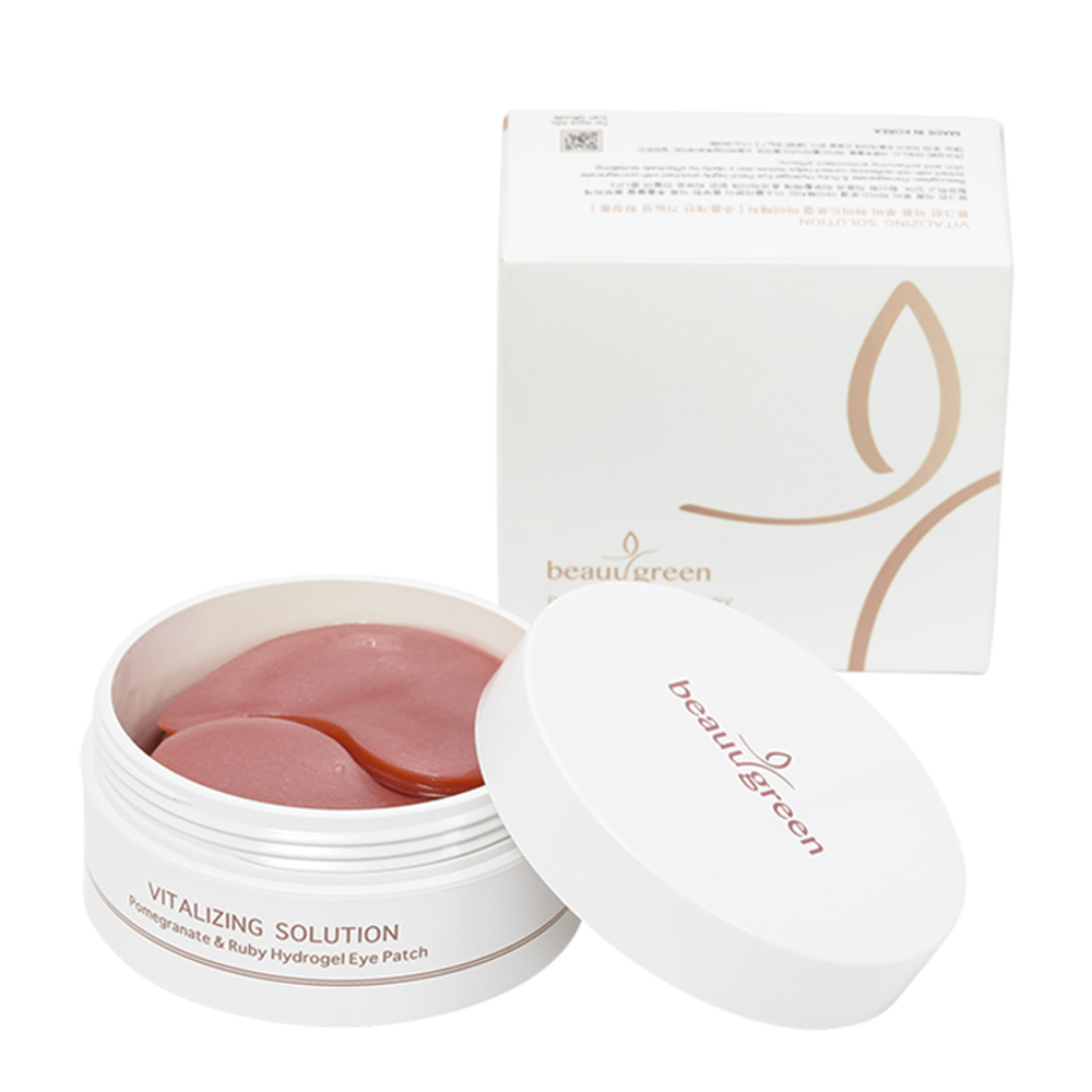 Гидрогелевые патчи BeauuGreen Pomegranate & Ruby Hydrogel Eye Patch 60шт