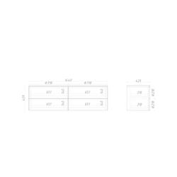Тумба подвесная ML022