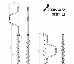 Ледобур Тонар ЛР-100С (левое вращение)