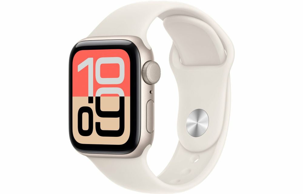 Умные часы Apple Watch SE 3 GPS 40 мм, Starlight Aluminium, Starlight Sport Band, M/L