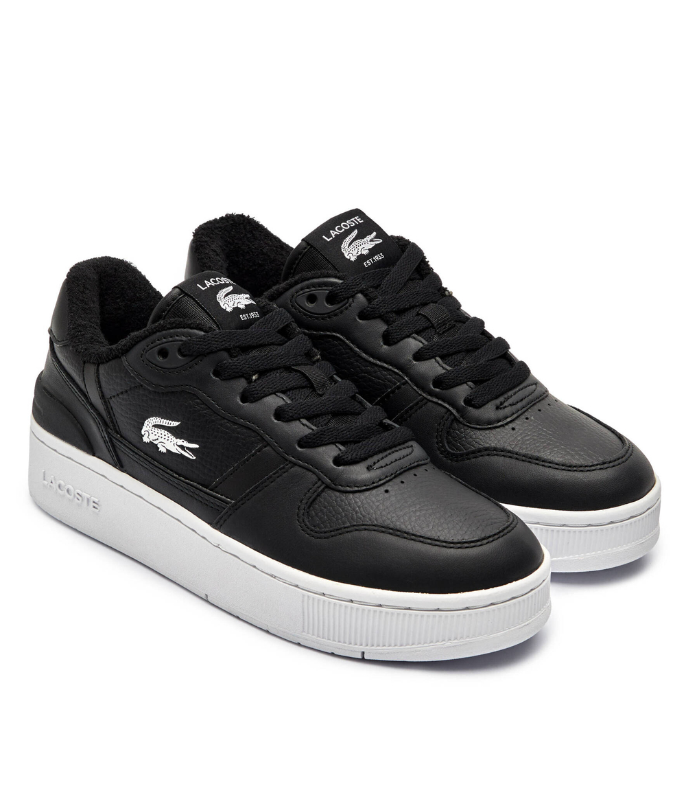 Кожаные кроссовки Lacoste - черный(748SFA0046)