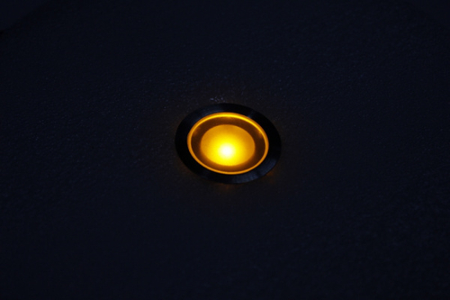SC-B105B Yellow LED floor light, круглый,12V, IP67