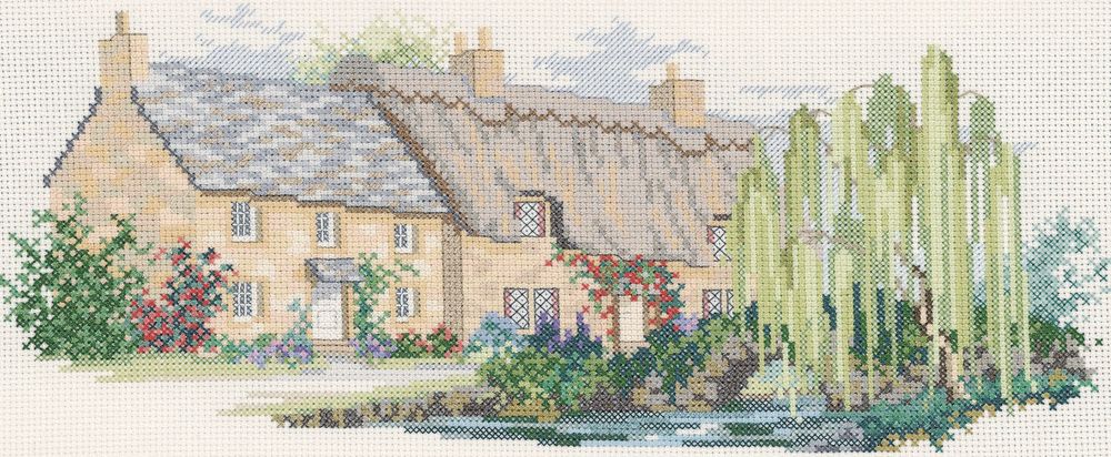 Набор для вышивания нитками Derwentwater Designs, Willowbrook Lane, 34х14 см Набор для вышивания нитками Derwentwater Designs, Willowbrook Lane, 34х14 см