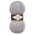 Пряжа Alize (Ализе) Lana Gold / уп.5 мот. по 100 г, 240 м, 21 светло-серый