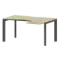 Стол эргономичный правый на металлокаркасе НТМП.П-040.ПР  1400x1100x750 Аргентум-МП