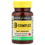 Mason Natural, комплекс витаминов группы В, 100 капсул