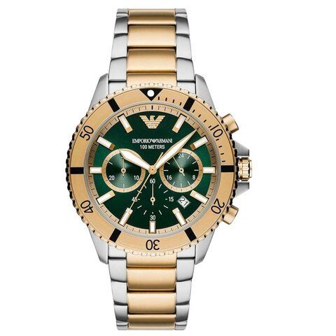 Наручные часы EMPORIO ARMANI AR11586  с хронографом, серебристо-золотистый