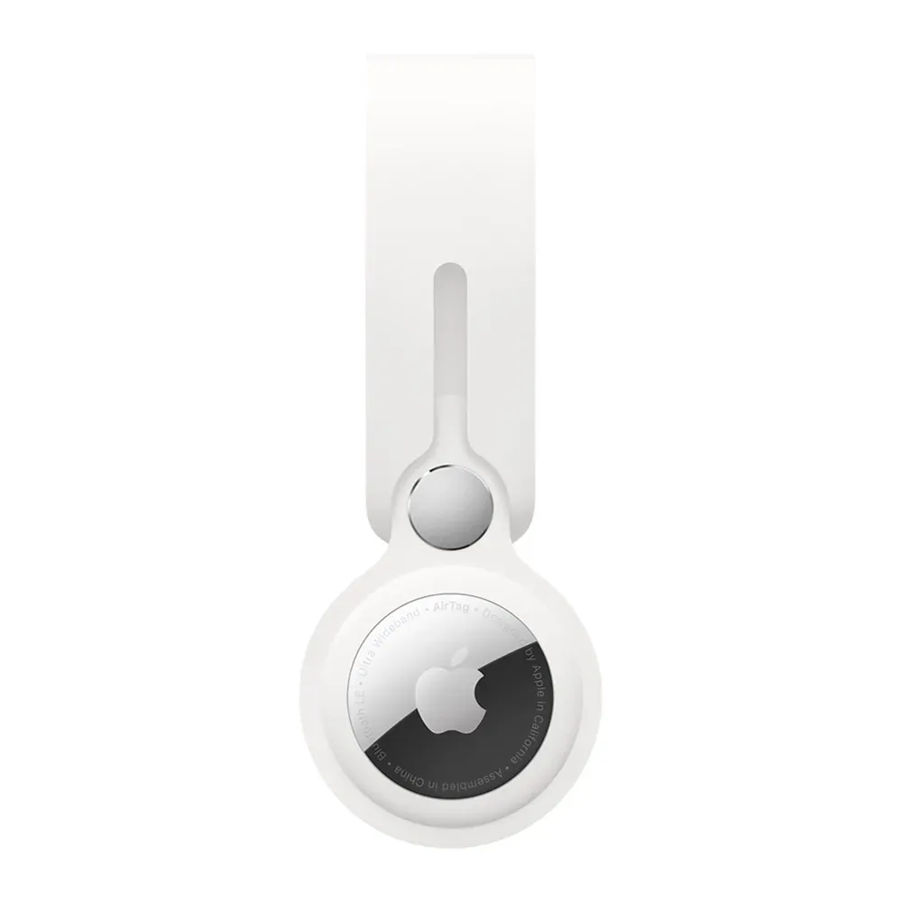 Полиуретановый брелок-подвеска Apple Loop для AirTag, White (Белый)