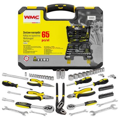 Набор инструментов, 65пр. 1/4''&amp; 3/8'' WMC TOOLS WMC-3065
