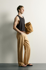 ТОП RELAXED FIT ИЗ ВИСКОЗЫ И ЛЬНА — ZARA