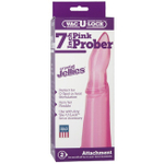Анальная насадка из серии VAC-U-LOCK Pink Jellie (Цвет: прозрачный розовый)