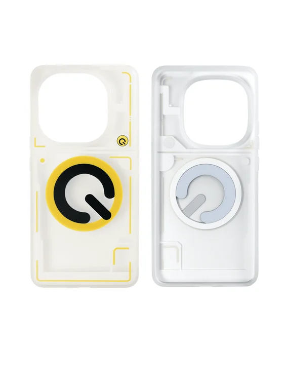 Защитный чехол для IQOO 13 с Magsafe Прозрачный Черно-желтый (Transparent Black-yellow)