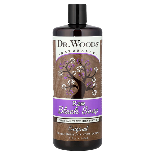Dr. Woods, натуральное чёрное мыло, классическое, 946 мл